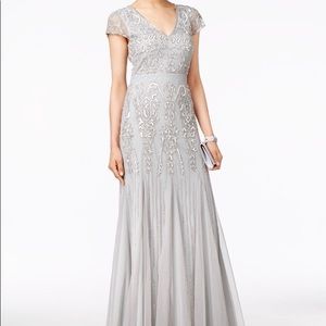 Adrianna Papell beaded evening gown